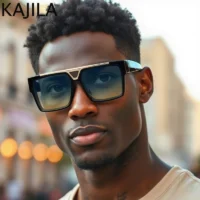 Steampunk Oversized Square Polarized Sunglasses