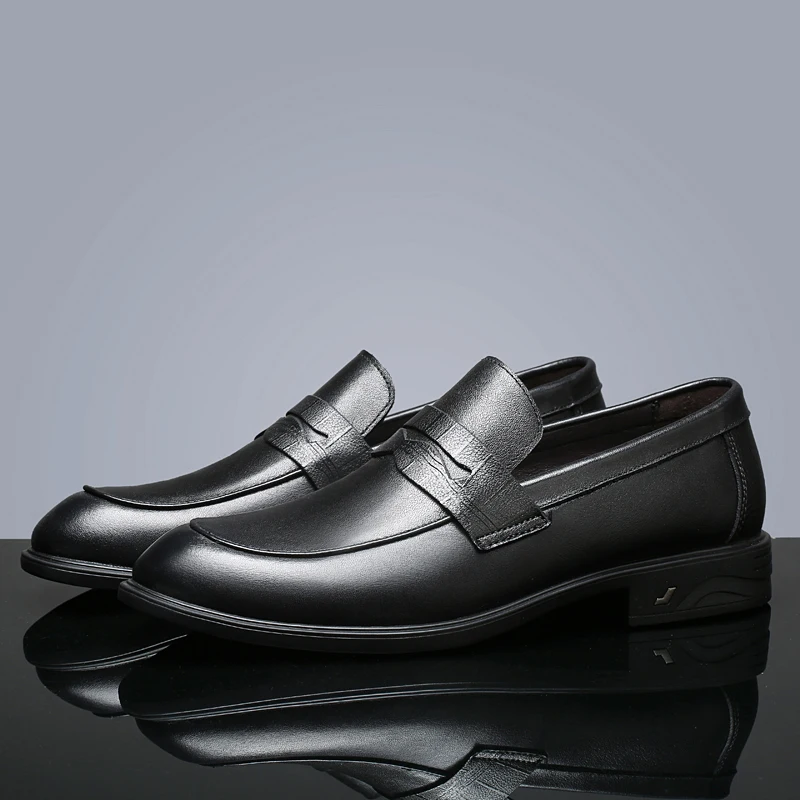 Men’s Genuine Leather Loafers – Summer Slip-On with Massage Insole | SIVER - Image 4