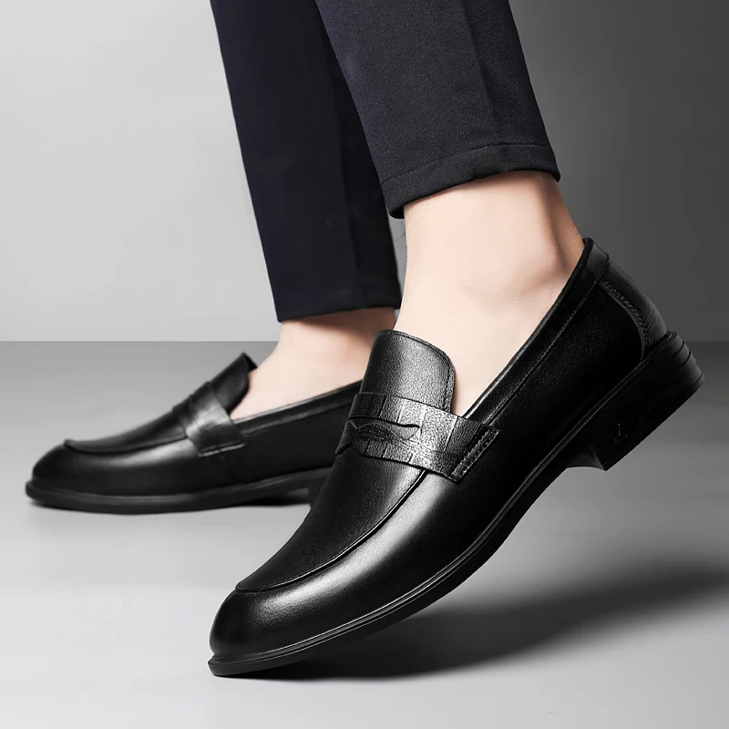 Men’s Genuine Leather Loafers – Summer Slip-On with Massage Insole | SIVER - Image 6