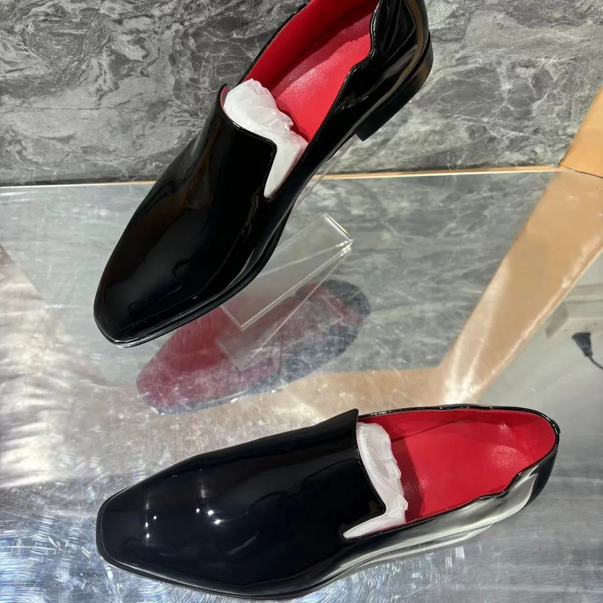 Men’s Genuine Cowhide Leather Dress Shoes – Pointed Slip-On for Wedding & Business | SIVER - Image 3