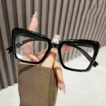 Retro Oversized Irregular Sunglasses – Blue Light for Women