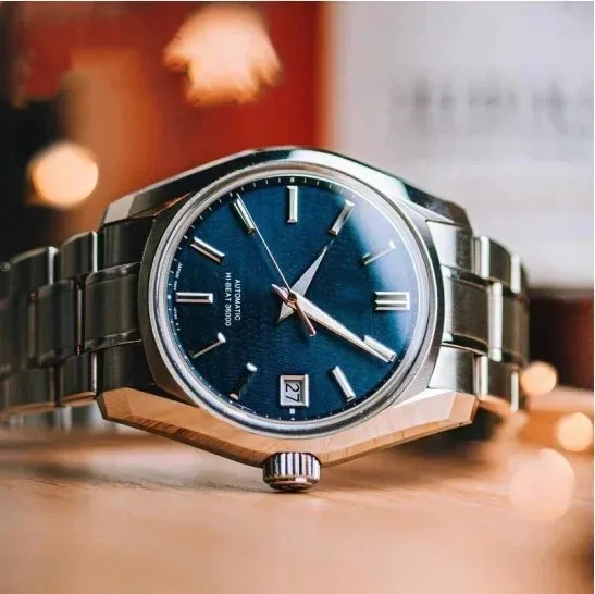 Men’s Automatic Watch – Blue Dial, Stainless Steel Band & 10 Bar Water Resistance | SIVER - Image 3