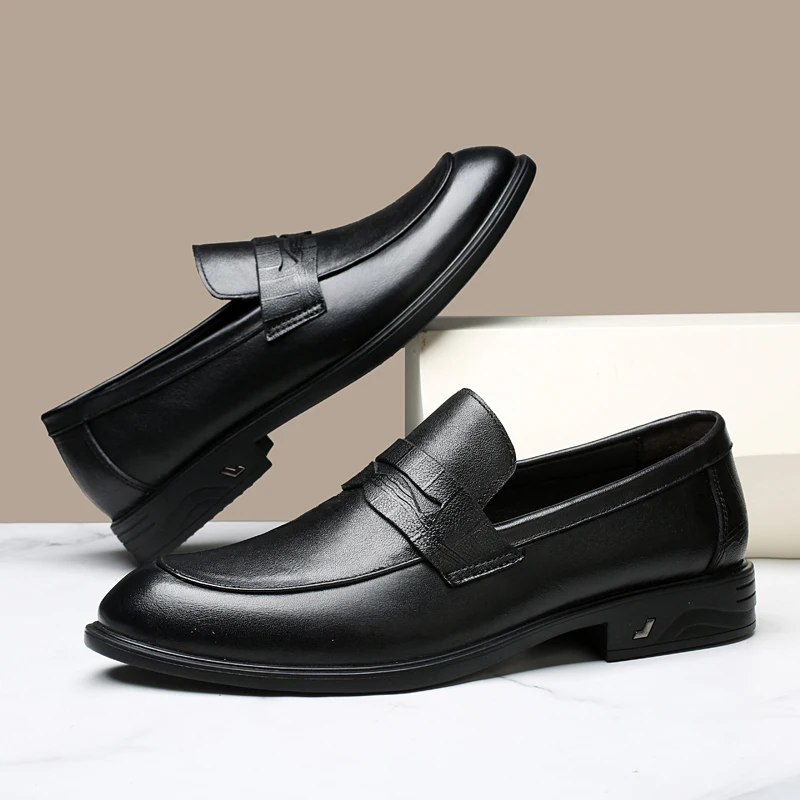 Men’s Genuine Leather Loafers – Summer Slip-On with Massage Insole | SIVER - Image 5