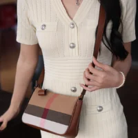 Women Straw Cube Crossbody | SIVER